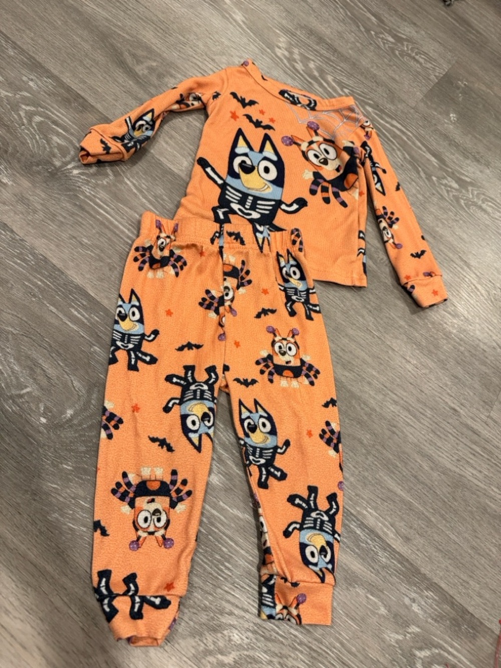 2T Bluey Halloween pajamas